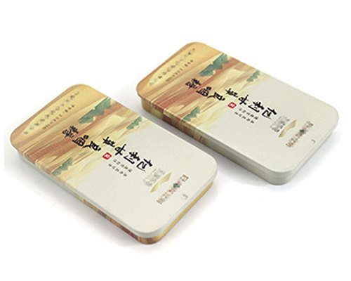 潤喉糖長(zhǎng)方形推拉式創(chuàng)意包裝鐵盒