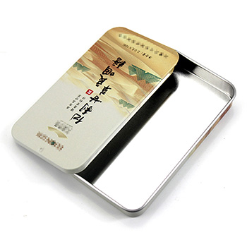 潤喉糖長(zhǎng)方形推拉式創(chuàng)意包裝鐵盒_醫(yī)藥保健食品馬口鐵盒定制廠家